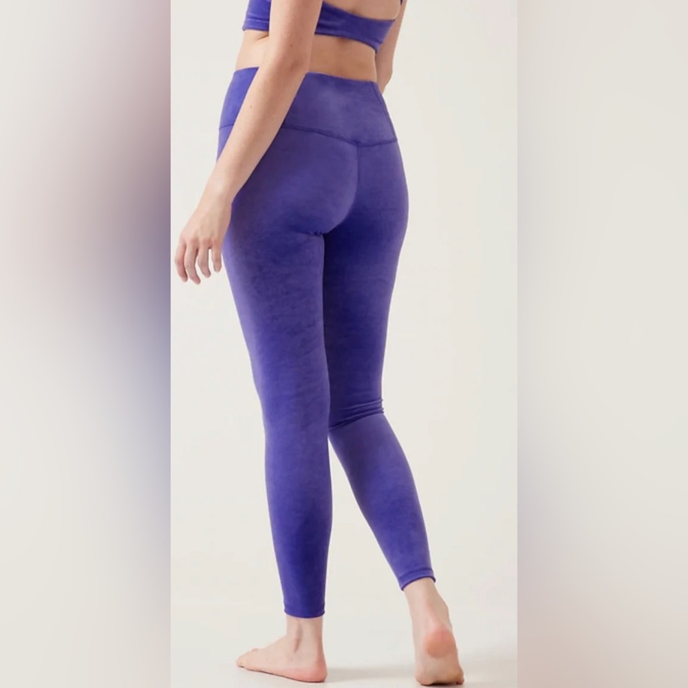 Athleta Elation Velvet Leggings - Purple - Picture 3 of 5